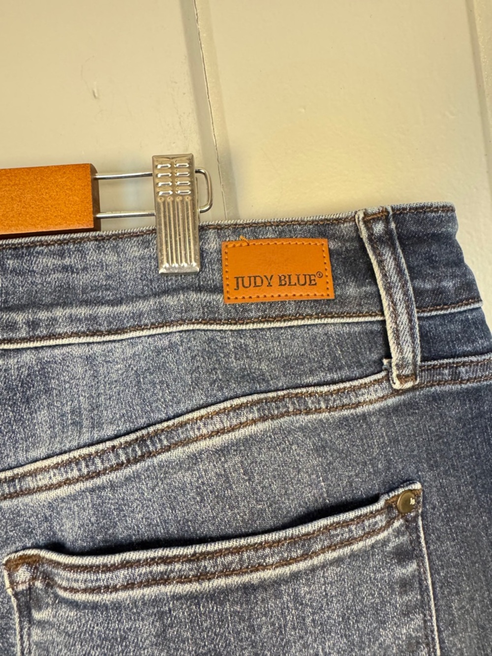 Judy Blue Miles City Mid Rise Slim Fit Dark Blue JB82428 DK-PL Size 18W - Picture 9 of 13